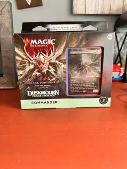 MTG Endless Punishment Duskmourn House of Horror Commander Deck - DAMAGED - Image 1