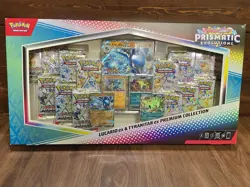 Pokemon S&V Prismatic Evolutions Lucario Ex & Tyranitar Ex Premium Collection - Image 1
