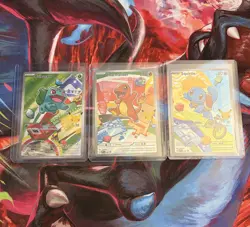 Pokemon First Partner Illustration Collection Series 1 Kanto Gen 1 Starter Set - Image 1