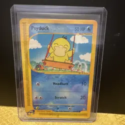 Pokemon TCG Psyduck Aquapolis 104/147 Regular Common 2002 50 HP English - Image 1