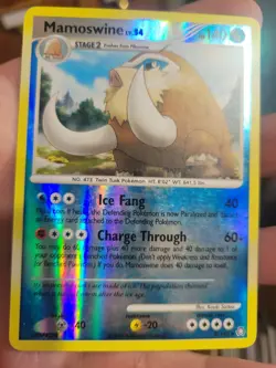 2008 Pokemon Mamoswine 9/146 Reverse Holo LP/MP - Image 1