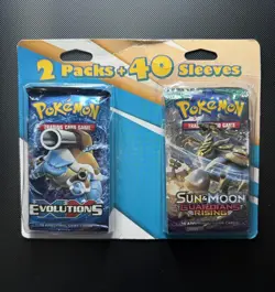 Pokemon TCG 2 Pack + Sleeves Fairfield Evolutions And Guardians Rising - Image 1