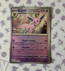 Espeon (Master Ball Pattern) Sv: Prismatic Evolutions 033/131 Rare Holo EN - Image 1