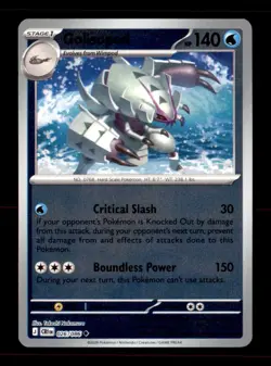 Golisopod 026/086 Uncommon Chaos Rising Pokemon Reverse Holo Near Mint - Image 1