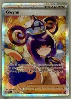 Gwynn 119/084 Pokemon Pitch Black Holo SIR Illustration Rare NM-MINT - Image 1