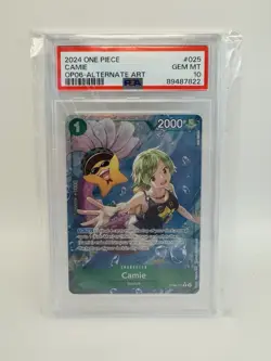 One Piece 2024 OP06-Wings of the Captain Alternate Art #025 Camie, PSA 10 - Image 1