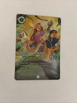 Disney Lorcana Attack of the Vine Rapunzel Flynn Rider Enchanted Pack Fresh NM - Image 1