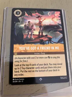 Disney Lorcana Toy Story You've Got a Friend in Me 30/204 Wilds Unknown Regular - Image 1