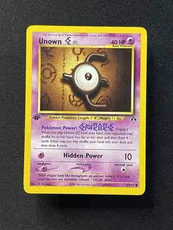 Unown 67/75 Pokemon TCG Basic Neo Discovery Regular Near Mint 1st Edition Card - Image 1