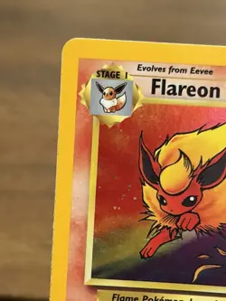 Pokemon TCG Jungle Flareon Holofoil Card 3/64 Unlimited LP Condition - Image 2