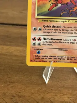 Pokemon TCG Jungle Flareon Holofoil Card 3/64 Unlimited LP Condition - Image 3