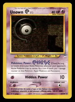 Neo Destiny Unknown #57/105 Pokemon TCG Single Card - Image 1