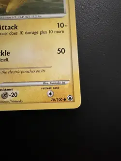 Pikachu 70/100 Pokemon Card Majestic Dawn Regular Common - Image 5