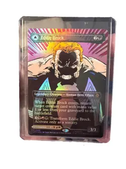 2025 Marvel Magic The Gathering Venom Eddie Brock Foil Borderless Card - Image 1