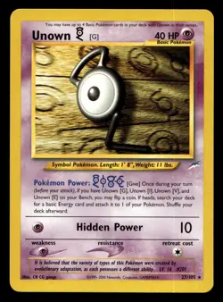 Neo Destiny Unknown #27/105 Pokemon TCG Single Card - Image 1