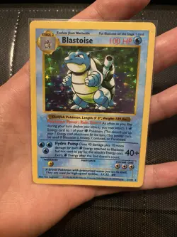 1999 Pokemon Base Set Shadowless Blastoise 2/102 Holo Rare WOTC Vintage Card - Image 2