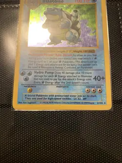 1999 Pokemon Base Set Shadowless Blastoise 2/102 Holo Rare WOTC Vintage Card - Image 4