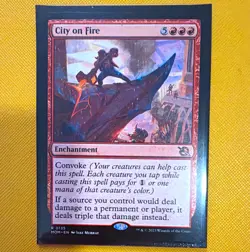 Wizards of the Coast MTG City on Fire 0135 Regular Rare EN March of the Machine - Image 1