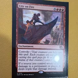 Wizards of the Coast MTG City on Fire 0135 Regular Rare EN March of the Machine - Image 2