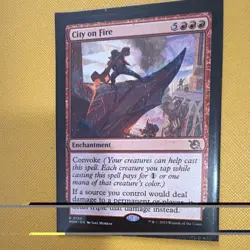 Wizards of the Coast MTG City on Fire 0135 Regular Rare EN March of the Machine - Image 3