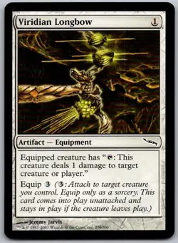 Viridian Longbow 270 Common Mirrodin Magic: The Gathering Lightly Played - Image 1