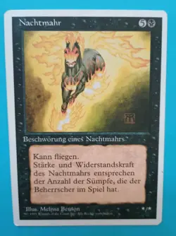 Magic MTG Fourth (4th) Edition GERMAN Foreign NIGHTMARE LP/EX RARE 1995! - Image 1