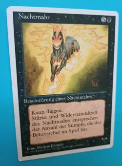 Magic MTG Fourth (4th) Edition GERMAN Foreign NIGHTMARE LP/EX RARE 1995! - Image 2