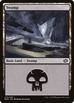 x4 Swamp BRO MTG 273/287 BASIC LAND M/NM 4x - Image 1