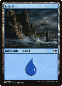 x1 Island BRO MTG 270/287 BASIC LAND M/NM 1x - Image 1