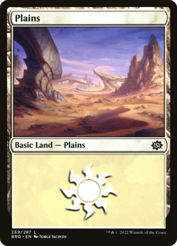 x4 Plains BRO MTG 269/287 BASIC LAND M/NM 4x - Image 1