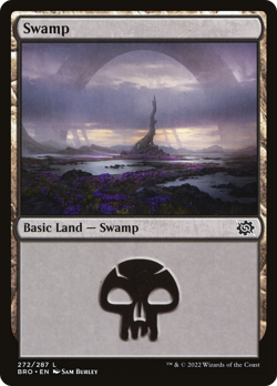 x4 Swamp BRO MTG 272/287 BASIC LAND M/NM 4x - Image 1