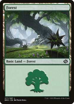 x4 Forest BRO MTG 277/287 BASIC LAND M/NM 4x - Image 1