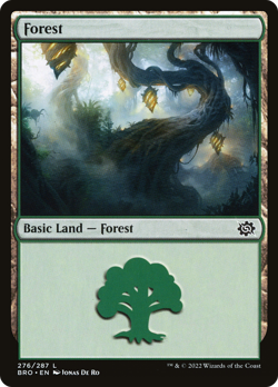 x4 Forest BRO MTG 276/287 BASIC LAND M/NM 4x - Image 1