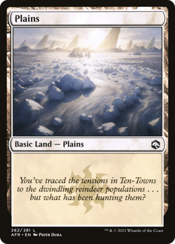 x8 Plains AFR MTG 262/281 BASIC LAND M/NM 8x - Image 1