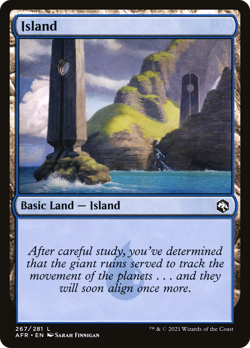 x8 Island AFR MTG 267/281 BASIC LAND M/NM 8x - Image 1