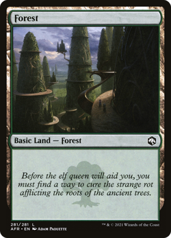 x8 Forest AFR MTG 281/281 BASIC LAND M/NM 8x - Image 1