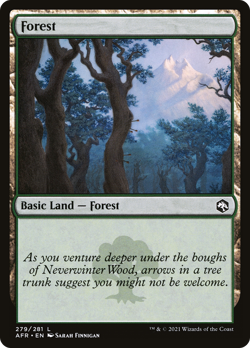 x8 Forest AFR MTG 279/281 BASIC LAND M/NM 8x - Image 1