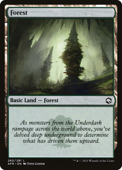 x8 Forest AFR MTG 280/281 BASIC LAND M/NM 8x - Image 1