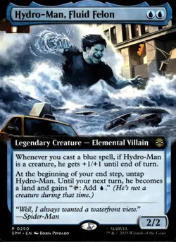 Hydro-Man, Fluid Felon - Rare Extended Art 0250 - Marvel's Spider-Man - MTG - Image 1