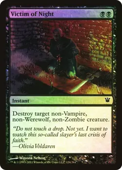 Innistrad MTG FOIL Victim of Night Magic - Image 1