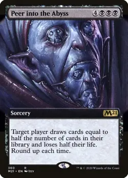 MTG Peer Into the Abyss (Extended Art) - 360 / English / Near Mint - Image 1