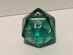 Magic The Gathering Modern Horizons 3 Oversized Green Transparent Spindown D20 - Image 2