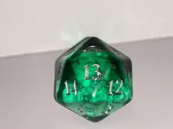 Magic The Gathering Modern Horizons 3 Oversized Green Transparent Spindown D20 - Image 3