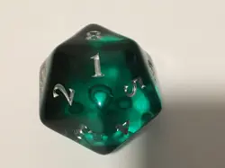 Magic The Gathering Modern Horizons 3 Oversized Green Transparent Spindown D20 - Image 4