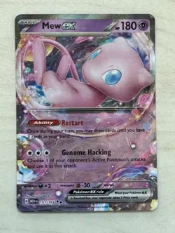 Pokemon TCG Mew Ex 151/165 Scarlet & Violet 151 Double Rare NM - Image 1