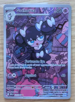 Gothorita 125/086 Illustration Rare White Flare Holo Full Art Pokemon Near Mint - Image 1