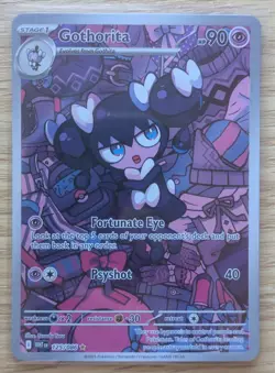 Gothorita 125/086 Illustration Rare White Flare Holo Full Art Pokemon Near Mint - Image 3