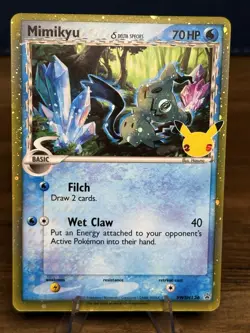 The Pokemon Company Mimikyu SWSH136 promo, black star Eng 70 HP celebration - Image 1