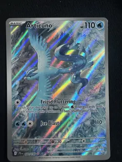 Pokemon TCG Articuno 161/159 Sv09 Journey Together Illustration Rare Holo - Image 2