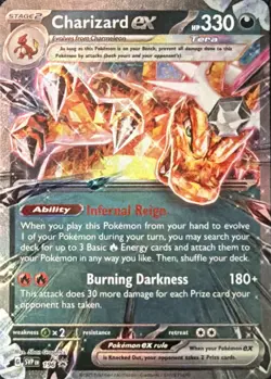 Charizard ex 196 Scarlet & Violet Black Star Promo Holo NM - Image 1